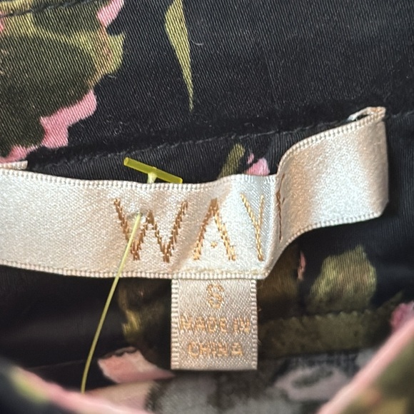 WAYF Floral Puff Sleeve Square Neck 3/4 Sleeve Blouse size small - Picture 5 of 7